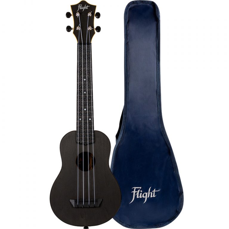 Flight TUSL 35 BK (Travel Sopran Ukulele Longneck Black)