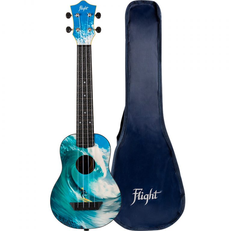 Flight TUSL 25 Surf (Travel Sopran Ukulele Longneck)