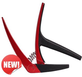 G7th Nashville Capo 6string Ac./El. rot mit Federmechanik